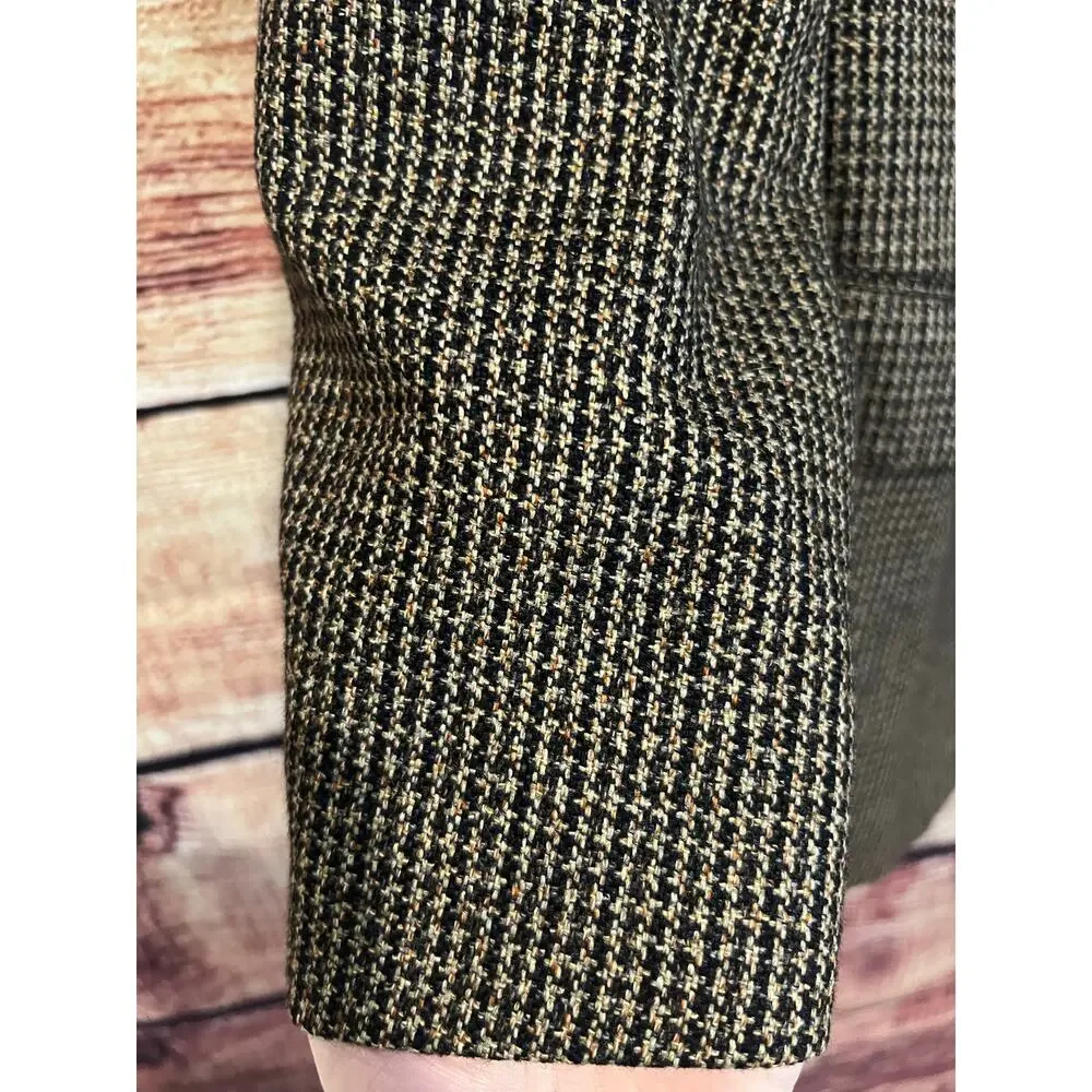 Ermenegildo Zegna Rossi High Fashion 100% Cashmere Tweed Suit Coat Jacket US 42L